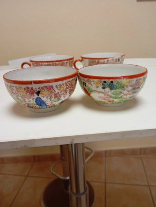 Tazas de té japonesas Imari (4 unidades)