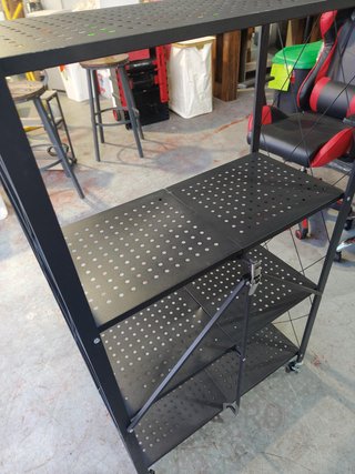 Scaffale pieghevole in metallo con ruote - Organize