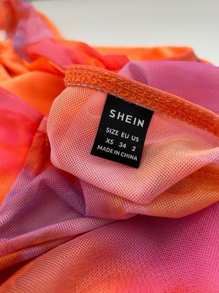 Top Tie-Dye naranja y rosa