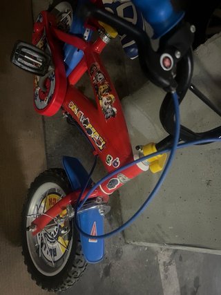 Bicicleta Patrulla Canina Roja