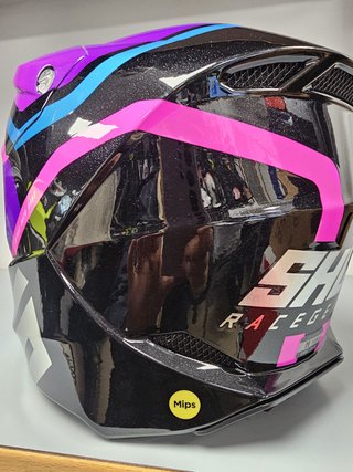 Casco Moto Shot Race Sky Purple Talla M