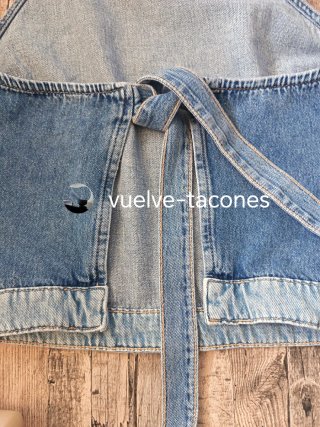 Top vaquero halter ♡ ZARA * talla M espalda libre