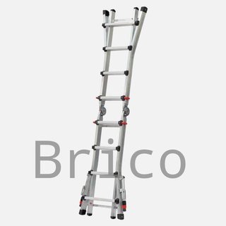 Escalera Telescópica Aluminio 4+4 Peldaños Teleflex
