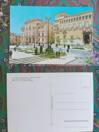 Postal Jaén Ayuntamiento y Palacio Episcopal