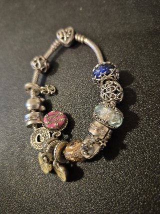 Pulsera Pandora Plata Ley Charms Varios