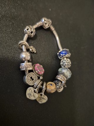 Pulsera Pandora Plata Ley Charms Varios