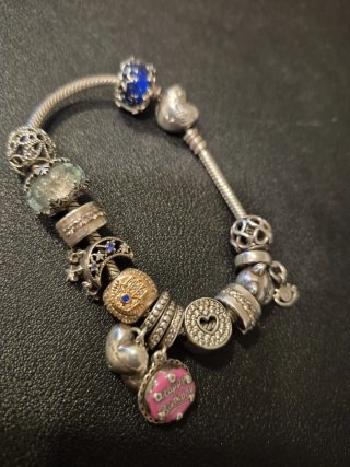 Pulsera Pandora Plata Ley Charms Varios