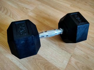 Mancuerna 20 Kg Hexagonal Negra