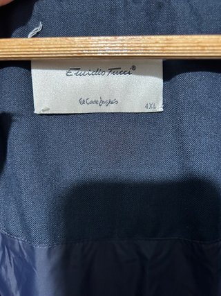 Chaquetón acolchado azul hombre