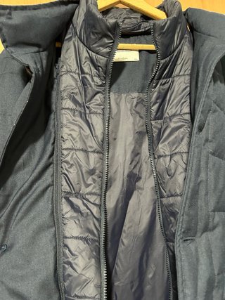 Chaquetón acolchado azul hombre