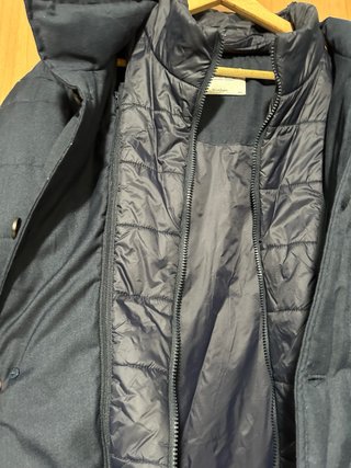 Chaquetón acolchado azul hombre