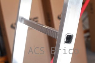 Escalera Aluminio 3x19 - 5+5+5 M - 80x25mm