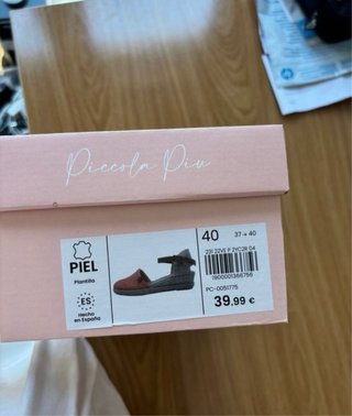 Alpargatas Esparto Coral Piccola Piu Talla 40