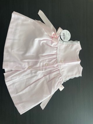 Vestido bebé rosa Doña Carmen 6 meses