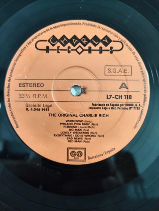 Disco LP The Original Charlie Rich