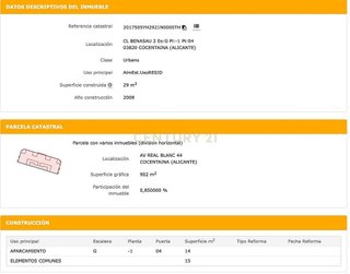 Garaje en venta en Cocentaina