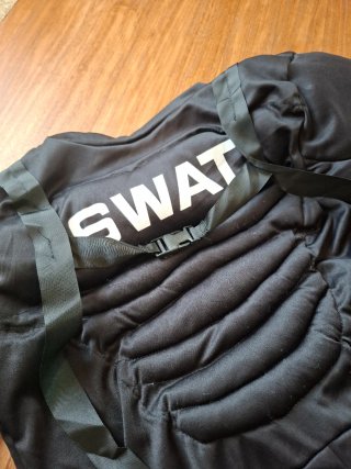 Disfraz SWAT Negro Carnaval Talla Única