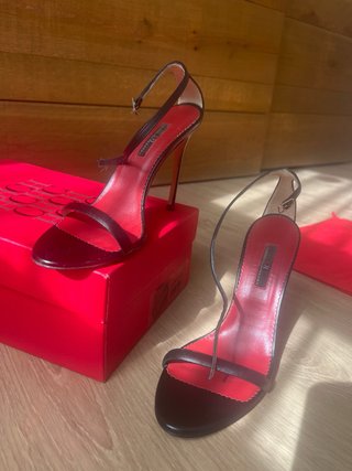 Sandalias Carolina Herrera Piel Negra Talla 38