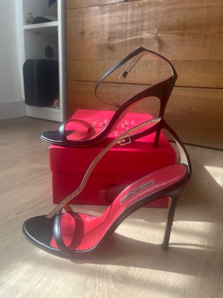 Sandalias Carolina Herrera Piel Negra Talla 38