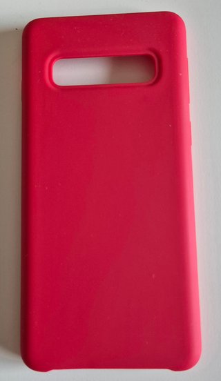 Fundas Samsung Galaxy S10 (2 rosas, 1 roja, 1 tran