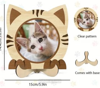 marcos de fotos con forma de gato