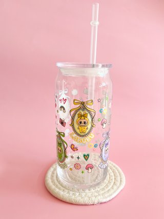 Vaso cristal diseño Labubu