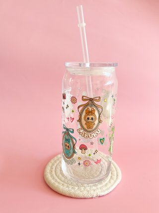 Vaso cristal diseño Labubu