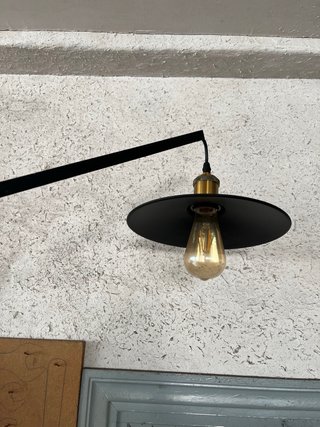 Lámpara vintage metal y cristal Tengo 4 unidades.