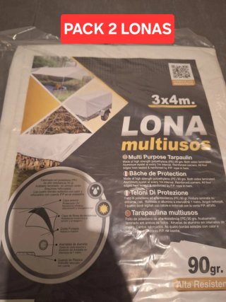 Pack 2 Lonas 3x4 Blancas
