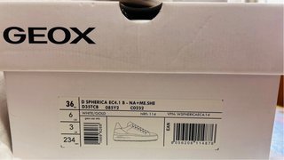 Geox Sneakers Donna Bianco Oro