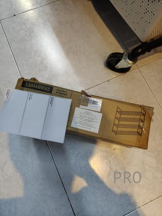 Zapatero de 4 Niveles, Organizzatore per Scarpe in Metallo, 16-20 Paia, Nero LSA14BKV2