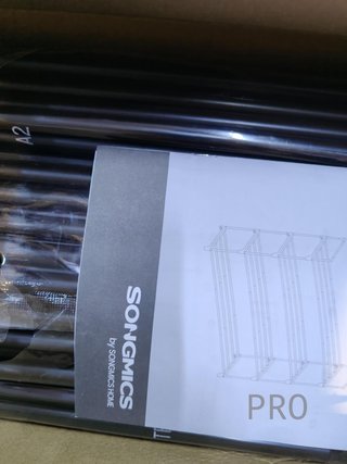 Zapatero de 4 Niveles, Organizzatore per Scarpe in Metallo, 16-20 Paia, Nero LSA14BKV2
