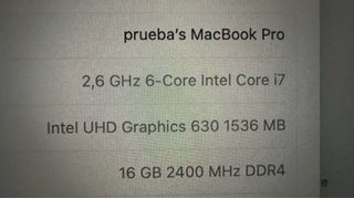 MacBook Pro 15 2019 Plata/Gris Espacial