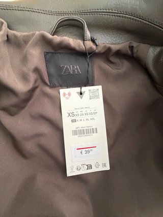 Cazadora efecto piel bomber elásticos