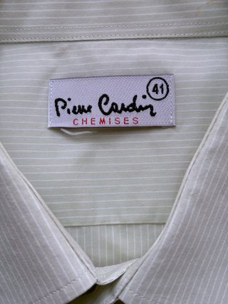 Camisa Pierre Cardin años 80 manga corta verde