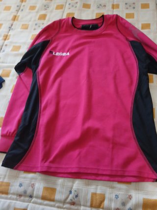 Chaleco Azul y susadera  Rosas