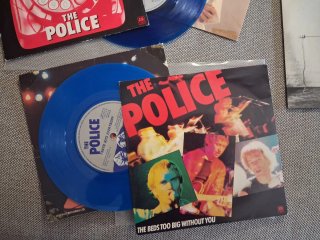The Police: lote 5 vinilos azules 7” 45 rpm  1980