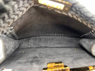 Borsa Fendi Peekaboo ISeeU Nero Grigio