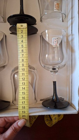 6 Bicchieri Vino Spumante Kristal Linea 3A.Vintage