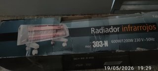 Radiador infrarrojos HJM 303-N 600W/1200W