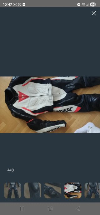 Mono Dainese Mujer Negro/Rojo/Blanco