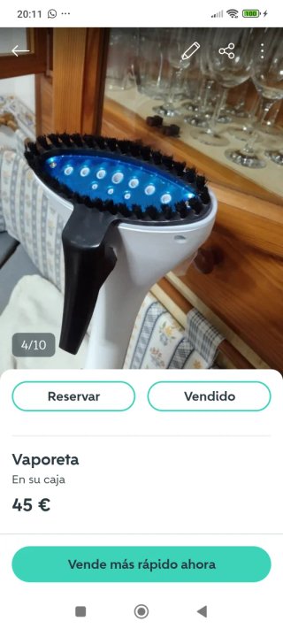 Centro de planchado Vaporeta sin estrenar