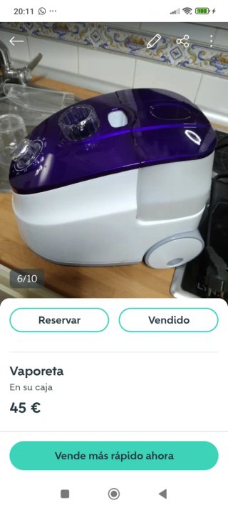 Centro de planchado Vaporeta sin estrenar