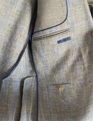 Chaqueta Traje Hackett Azul/Gris Cuadros