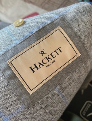 Chaqueta Traje Hackett Azul/Gris Cuadros