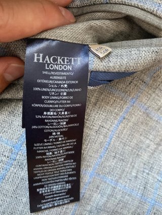 Chaqueta Traje Hackett Azul/Gris Cuadros