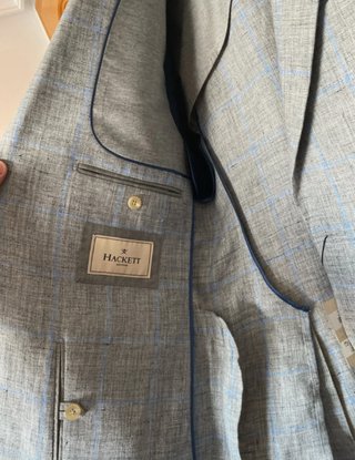 Chaqueta Traje Hackett Azul/Gris Cuadros