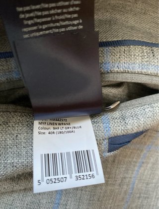 Chaqueta Traje Hackett Azul/Gris Cuadros