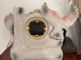 Orologio Vintage Uccelli in Ceramica