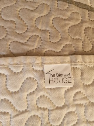 Colcha Matrimonio Beige y Gris